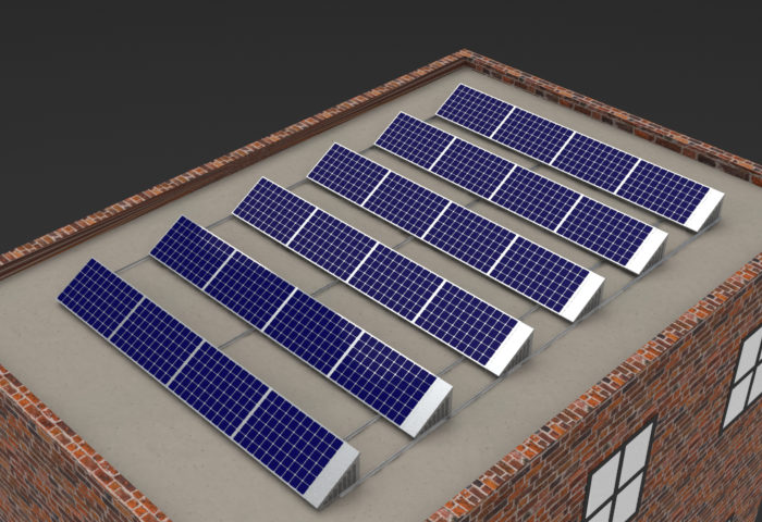 日出功率的太阳能电池板