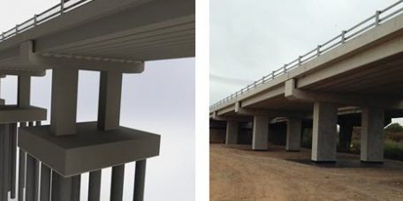 之前和之后:SOLIDWORKS使桥梁相比,这座桥的照片拍摄后立即施工