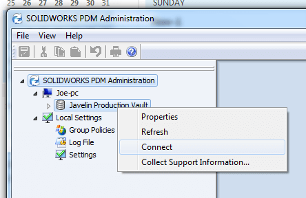 SOLIDWORKS PDM标准客户端设置