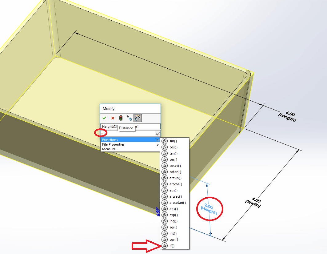 SOLIDWORKS If语句