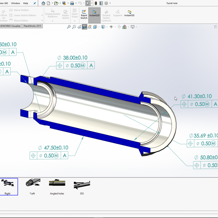 Product Manufacturing Information in SOLIDWORKS