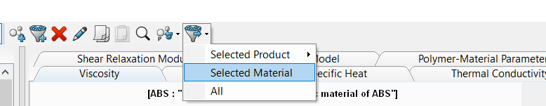user-defined custom material or entire dataset of customized materials